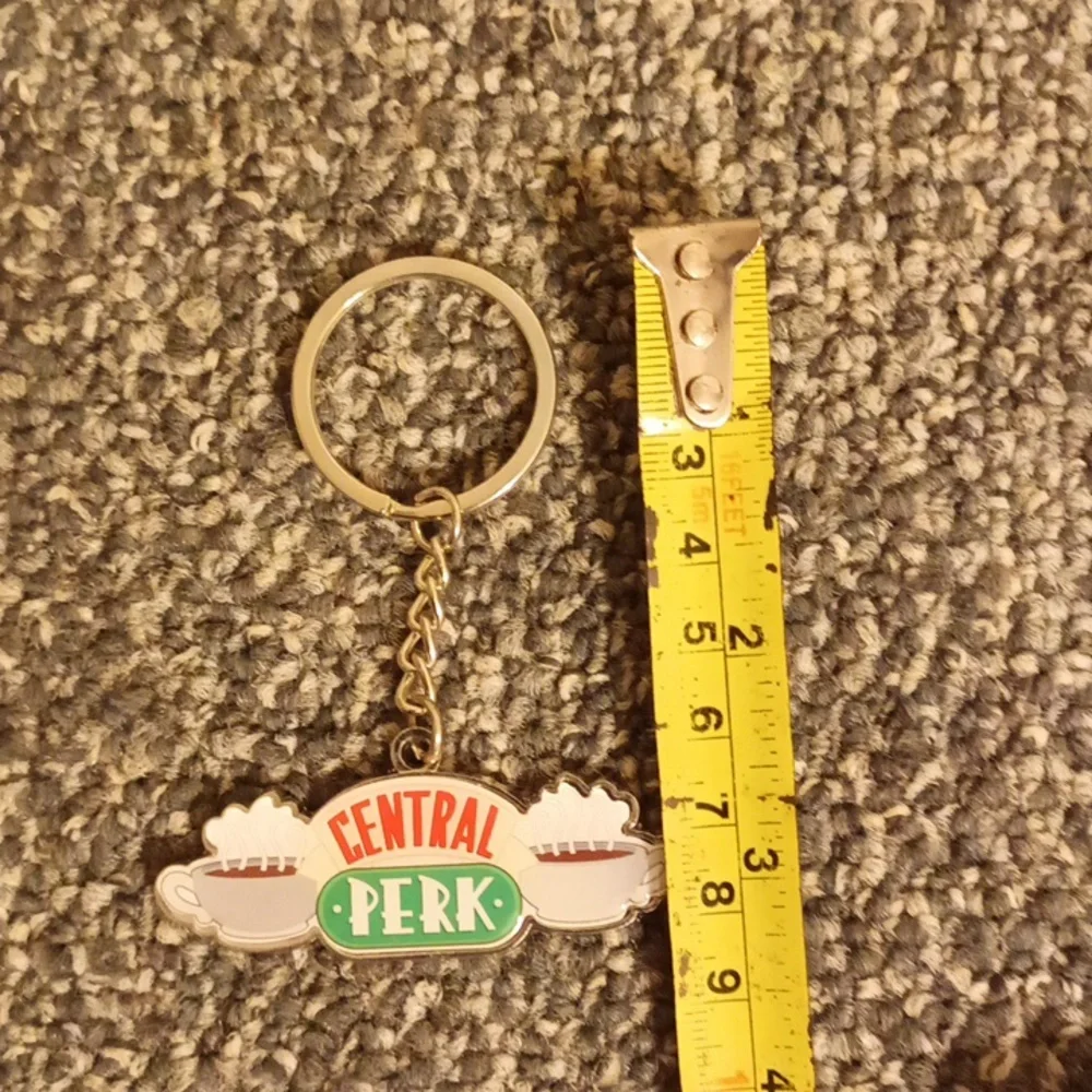 Central Park Friends Keychain silver tone